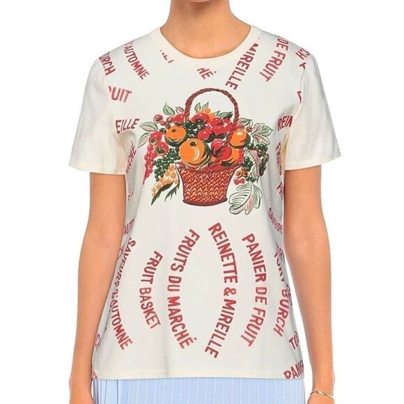 NWT TORY BURCH FRUIT COTTON WOMAN T-shirts SIZE US XXL NEW WITH TAG - Picture 12 of 15
